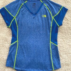 Women’s L The North Face Flashdry Workout Blue Top
